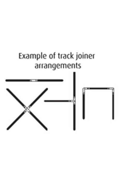 Example of track joiner arrangements for track lighting