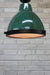 Federation Green flush mount with frosted glass cover