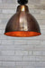 Large copper ceiling light kitchen lighting with no cover