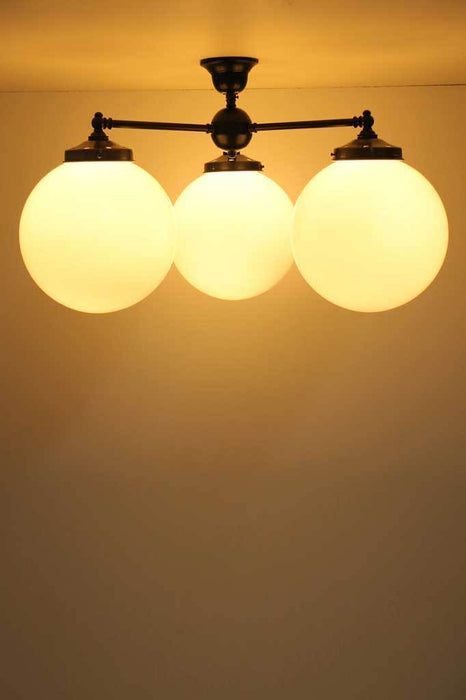 Large glass ball ceiling lights retro Melbourne