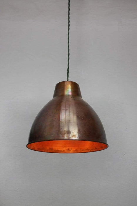 Large pure copper pendant light