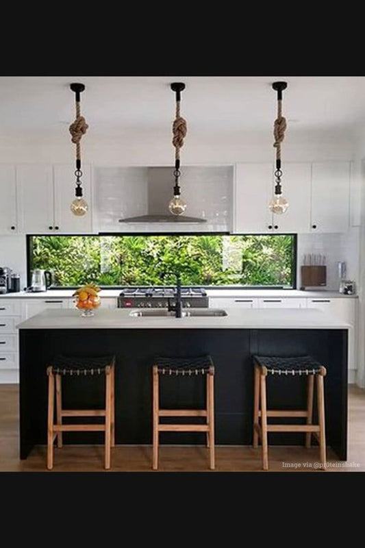 over kitchen island