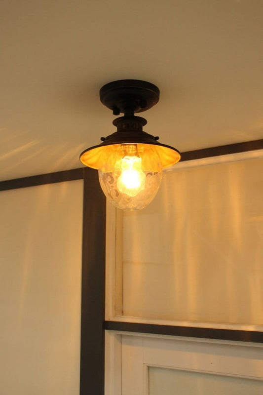 Ceiling light for outdoor use. vintage style flush mount light. vintage style exterior lights.