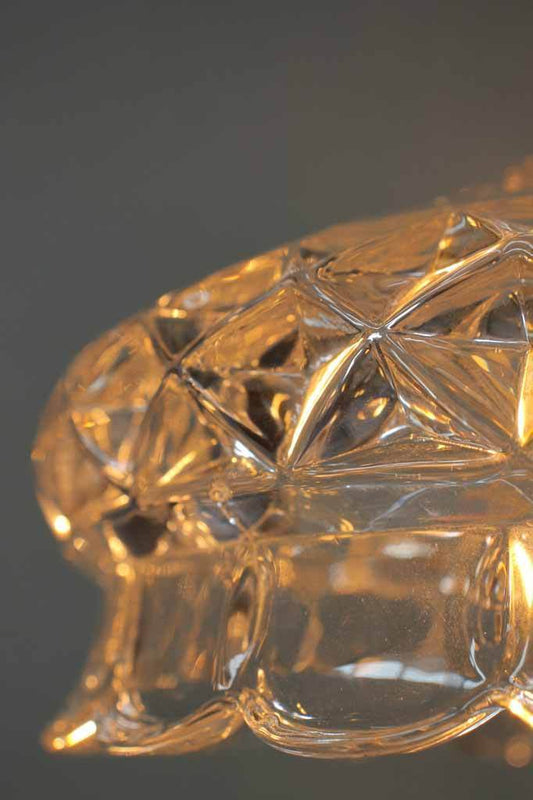 Cut glass light shade. vintage pendant lighting. buy vintage lighting online