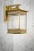 reeded glass brass wall lamp