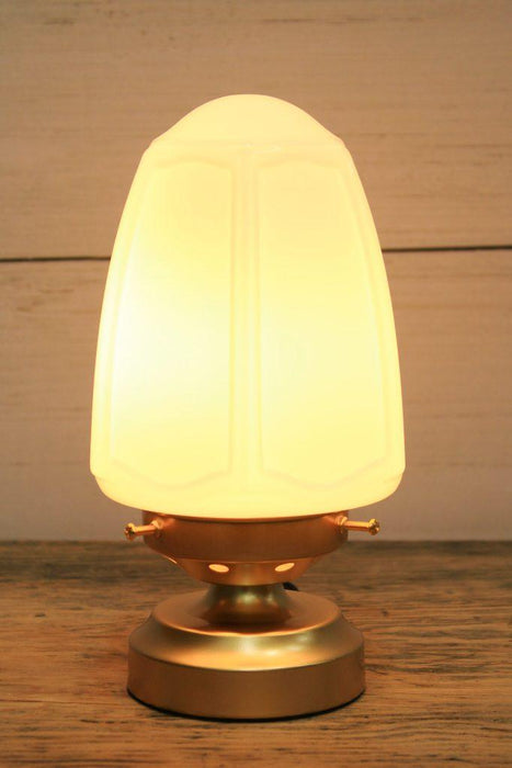 nouveau glass lamp gold