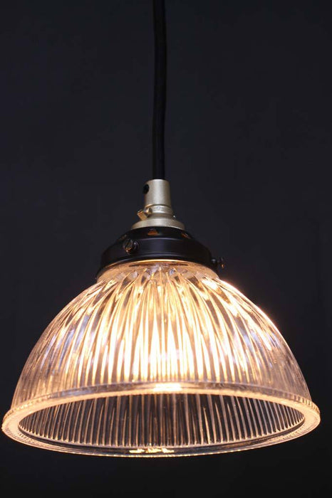 Plain shade with gold brass fixture