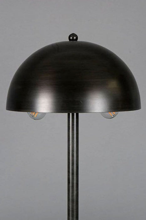 Shade detail for antique zinc table lamp