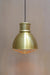 Bright brass shade with short gold cover and cage