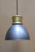 Vintage steel shade with short gold cover