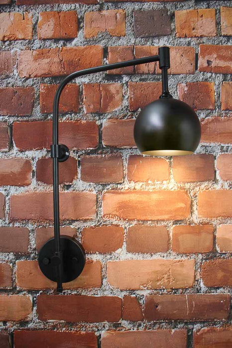 Black wall light urban retro minimalist lighting
