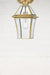 Flush mount option for brass victorian style light