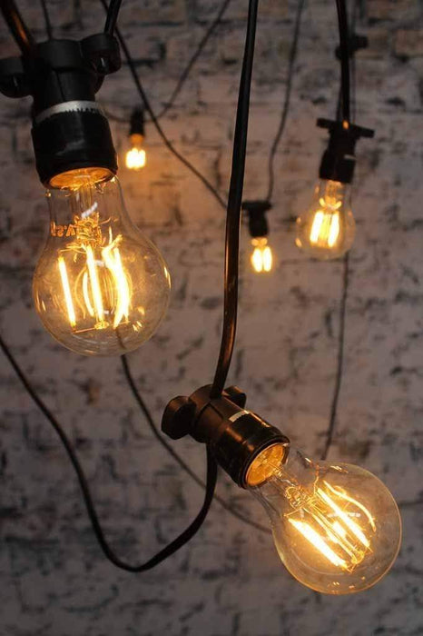 The led filament bulb a60 2w non dimmable is a less powerful bulb. ideal for festoon string lights outdoor lights