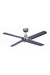 Ceiling fan in brushed chrome finish 