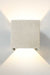 up down outdoor wall light in white sandstone