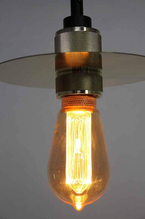 vintage edison style exposed bulb