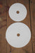 Small and large white discs