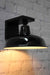 Wooden wall lamp with matt black on polished black effect perfect for contemporary living